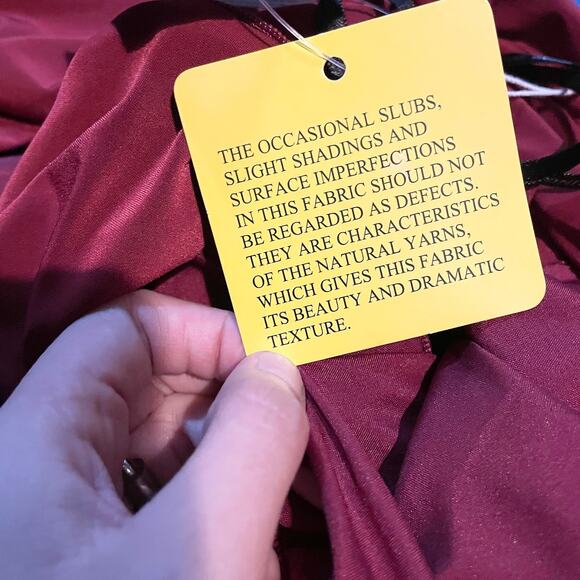 Alfred Sung Jersey Mikado Gown Dress Womens 4 Burgundy Formal Holiday Gala - Picture 11 of 13